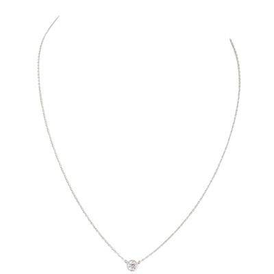 Tiffany & Co. Diamonds by the Yard Single Diamond Platinum Pendant