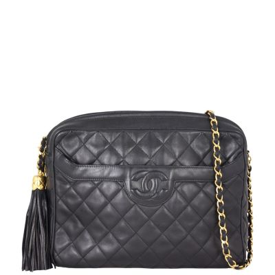 Chanel Vintage Camera Tassel Bag Medium | Lambskin 
