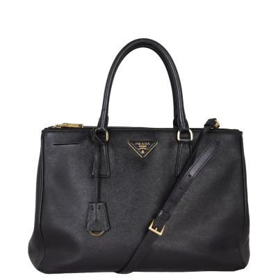 Prada Saffiano Lux Galleria Double Zip Tote Medium 