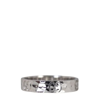 Gucci Icon 18k White Gold Ring