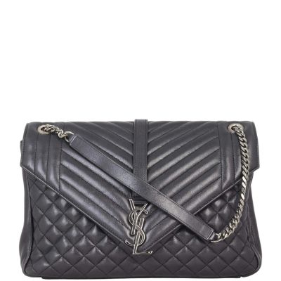 Saint Laurent Tri-Quilt Soft Envelope Bag Large