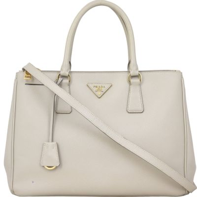 Prada Saffiano Lux Galleria Double Zip Tote Medium
