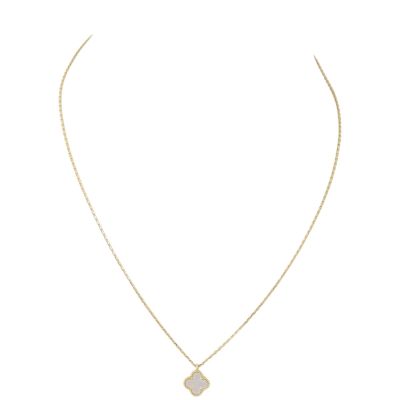 Van Cleef & Arpels Sweet Alhambra 1 Motif Mother of Pearl Necklace
