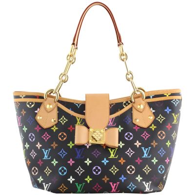 Louis Vuitton Annie GM Black Multicolore Monogram Front