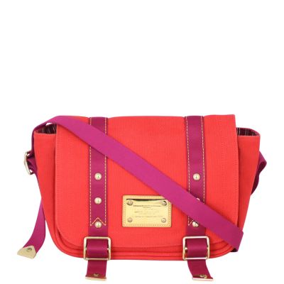 Louis Vuitton Besace PM Antigua Canvas Bag Front