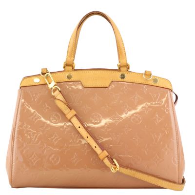 Louis Vuitton Brea MM Monogram Vernis front strap