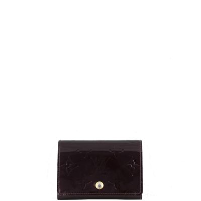 Louis Vuitton Business Card Holder Monogram Vernis Front
