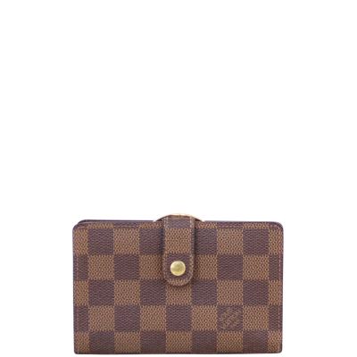 Louis Vuitton French Compact Wallet Damier Ebene Front