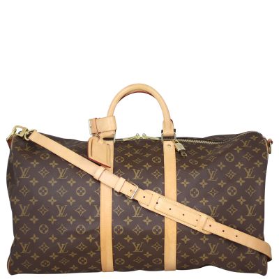 Louis Vuitton Keepall 55 Bandouliere Monogram Front