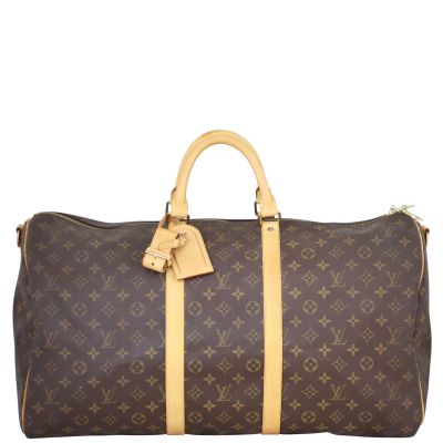 Louis Vuitton Keepall 55 Bandouliere Monogram Front