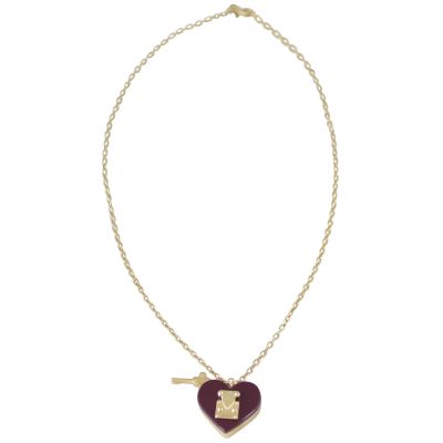 Louis Vuitton Lock Me Heart Pendant Necklace Front