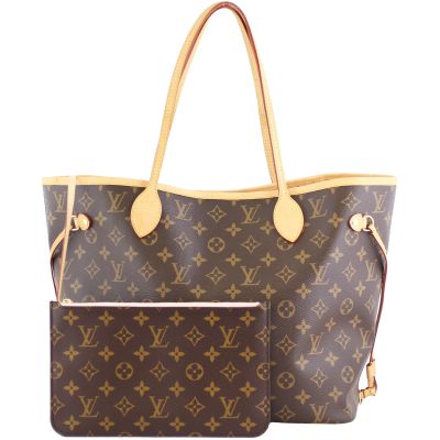 Louis Vuitton Neverfull MM Monogram Rose Ballerine Front