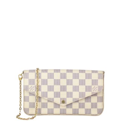 Louis Vuitton Pochette Felicie Damier Azur Front