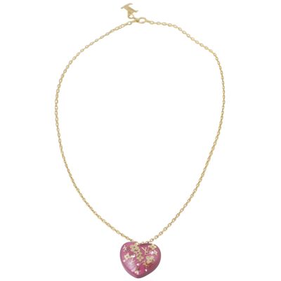 Louis Vuitton Pomme D'Amour Inclusion Heart Pendant Necklace Whole