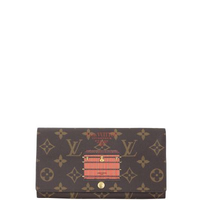 Louis Vuitton Sarah Wallet Monogram Trunks & Locks Front