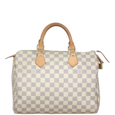 Louis Vuitton Speedy 30 Damier Azur Front