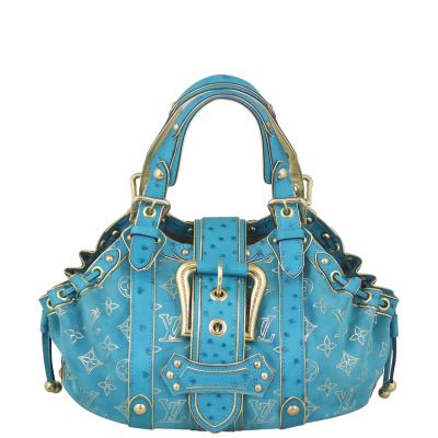 Louis Vuitton Suede and Ostrich Theda GM Front