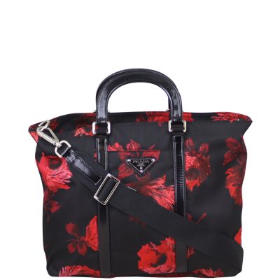 Prada Tessuto 2Way Tote Rose Front