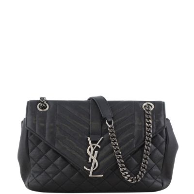 Saint Laurent Classic Medium Tri-Quilt Soft Envelope Front