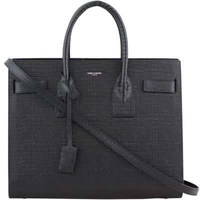 Saint Laurent Lizard Embossed Sac De Jour Small Front