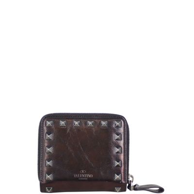 Valentino Rockstud Compact Wallet Front