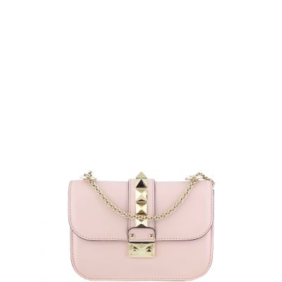 Valentino Small Lock Shoulder Bag Front