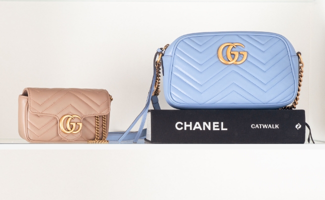 Hero banner showcasing Gucci bags for sale