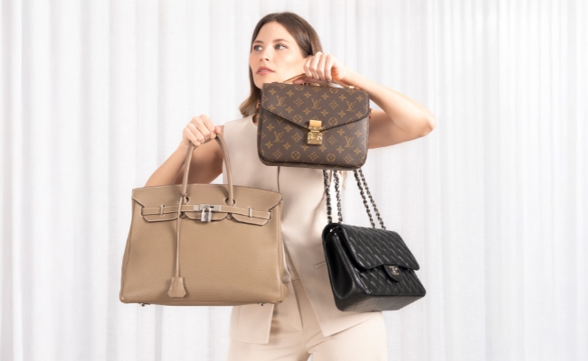 Hero banner showcasing Hermes bags for sale